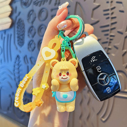 Cartoon Bear PVC Soft Keychain