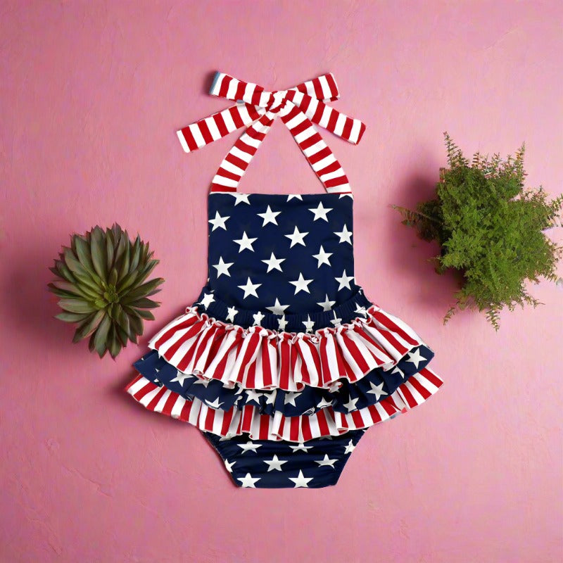 USA Independence Day Jumpsuits Cotton Baby Clothes