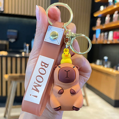 Cute Little Pufferfish Bag Silicone Creative Keychain