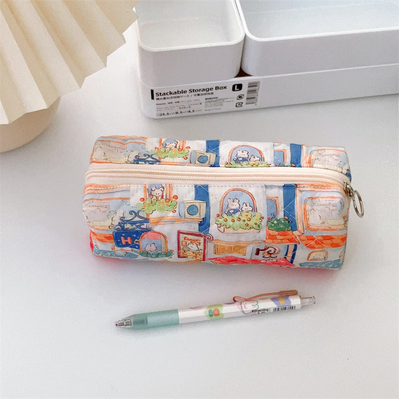 Cotton Floral Pencil Case