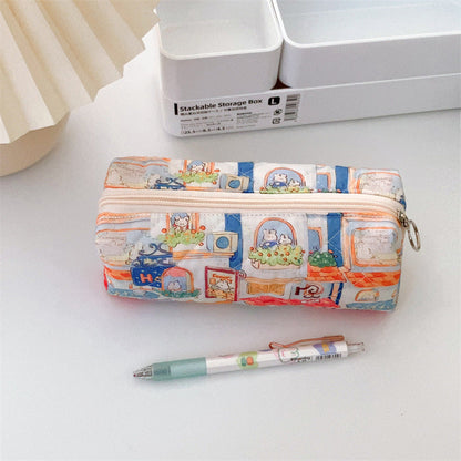 Cotton Floral Pencil Case