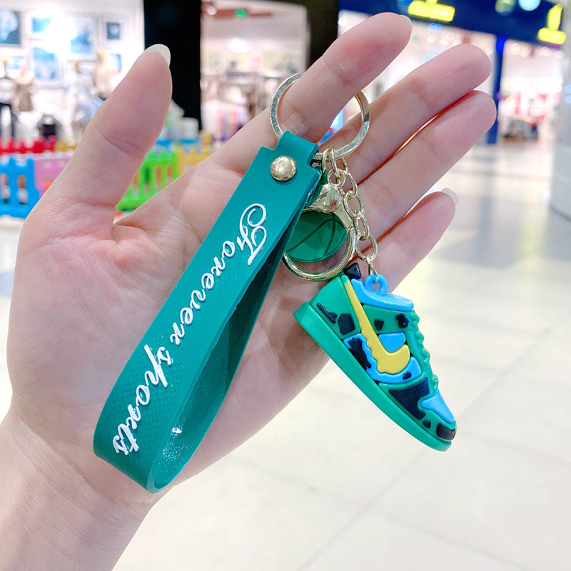 Silicone Basketball Schoolbag Jersey Creative Keychain