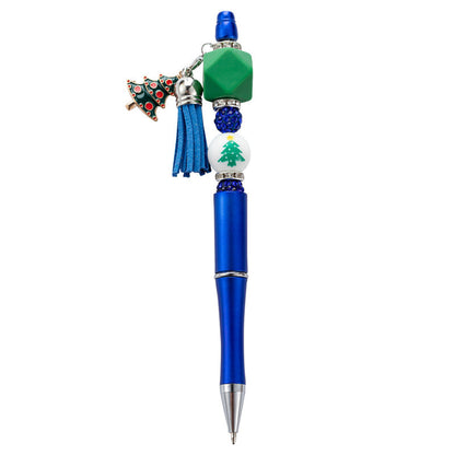 Christmas Tassel Silicone Handmade Bead Pen Ballpoint Pen