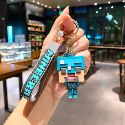 Wholesale Cartoon PVC Soft Keychain Creative Keychain ACCVIP-KC-XinShu006