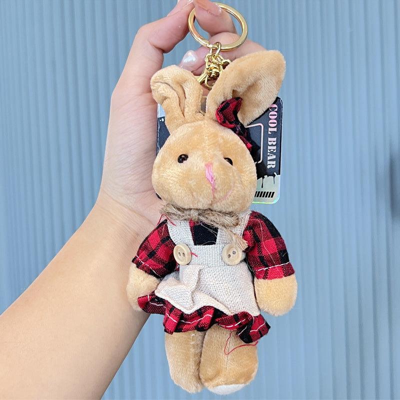 Rabbit Bear Plush Keychains