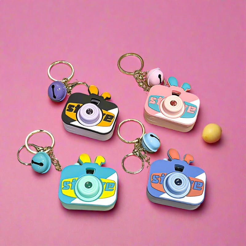 Plastic Rabbit Camera Keychains