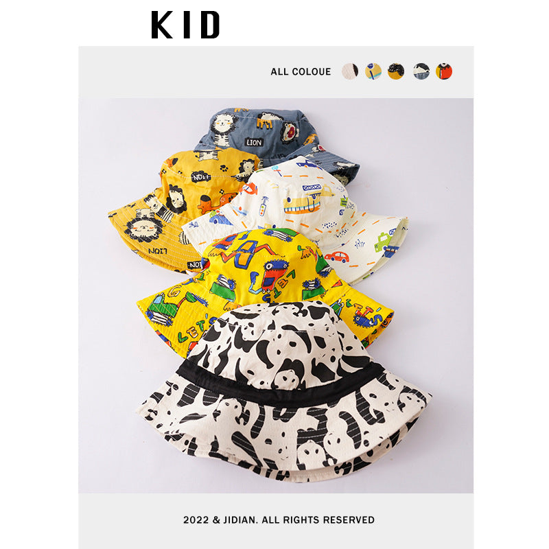 Cotton Cartoon Animal Kids Bucket Hat