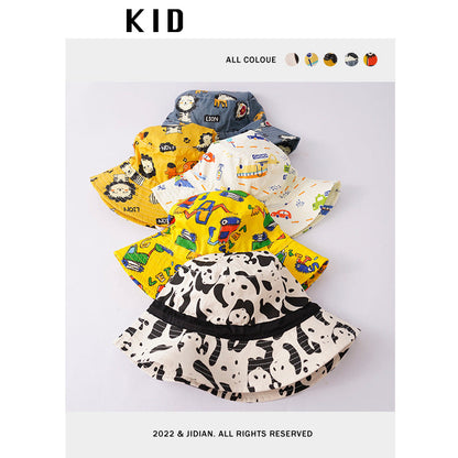 Cotton Cartoon Animal Kids Bucket Hat