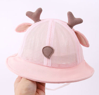 Cotton Kids Summer Thin Mesh Bucket Hat