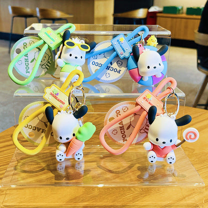Big Ears PVC Soft Glue Puppy Keychain Creative Keychain