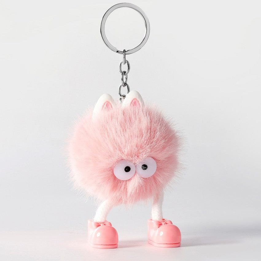 Cartoon Small Monster Animal Plush Keychain