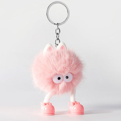 Cartoon Small Monster Animal Plush Keychain
