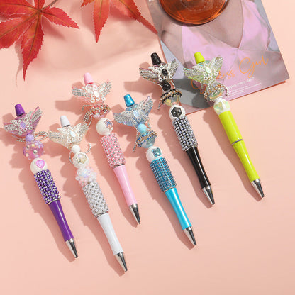 Beaded Pen Colorful Handmade Beaded Twisted Love Wings