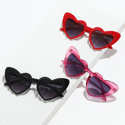 Children's Retro Personality Love Style Anti-ultraviolet Sunglasses