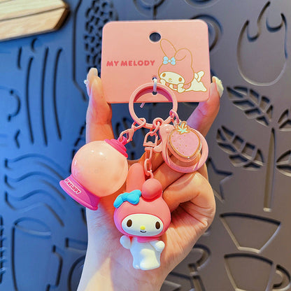 Cartoon Ku Ku PVC Soft Keychain Creative Keychain