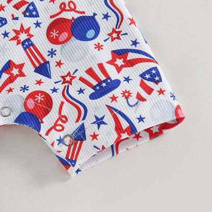 Cotton Children's Independence Day Jumpsuit