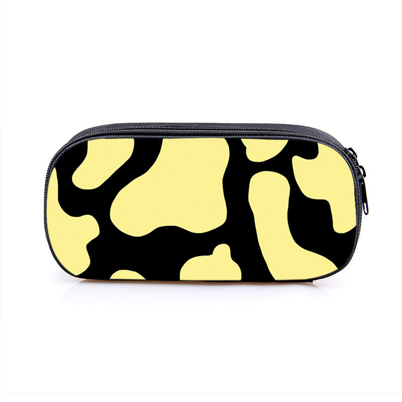 Cow Pattern Series Simple Polyester Pencil Case