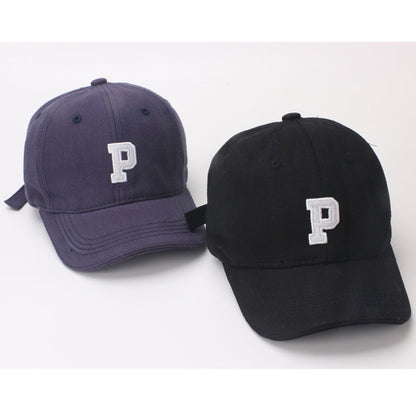 Cotton Polyester Letter P Children's Baseball Caps