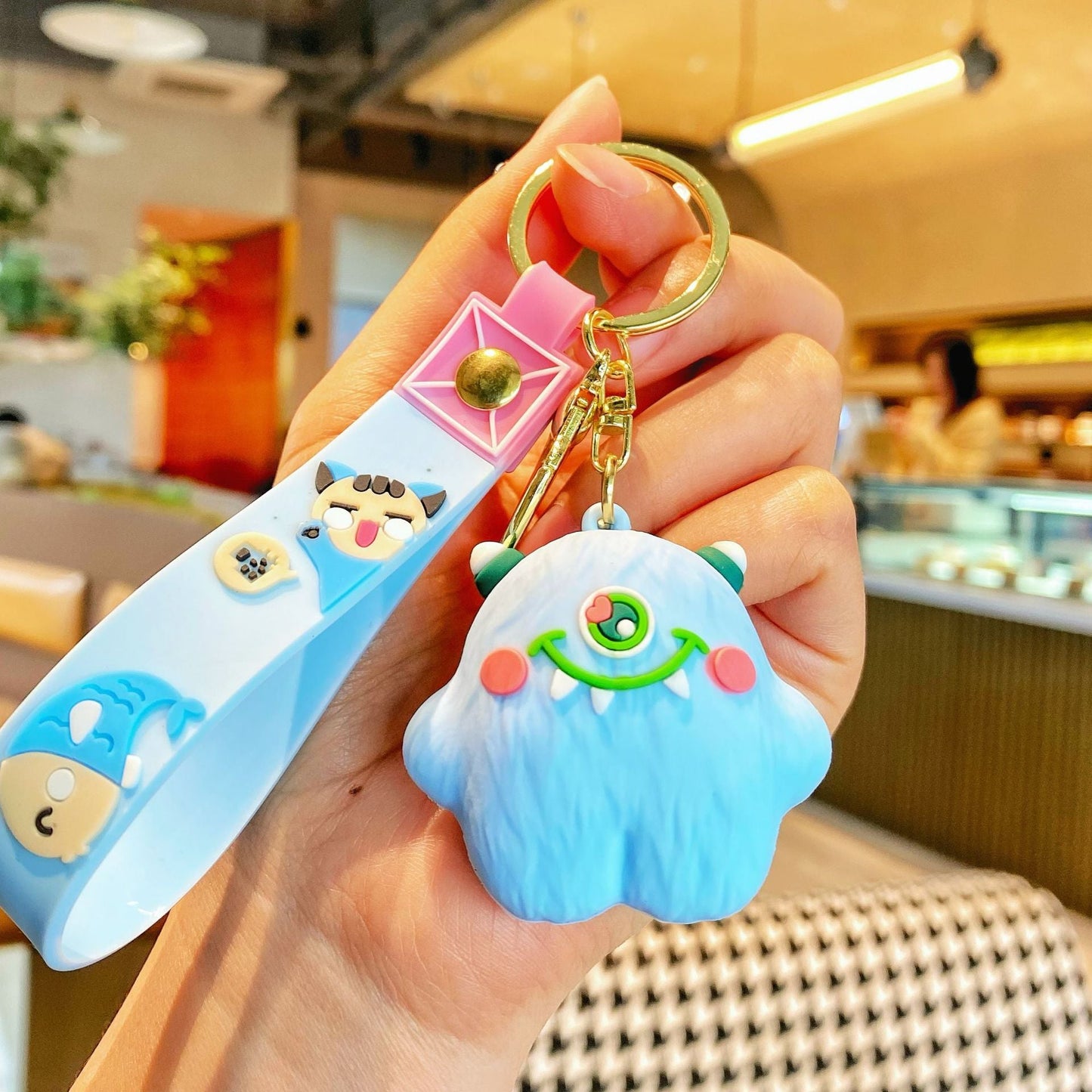 Keychain Silicone One-eyed Monster Cute Keychain