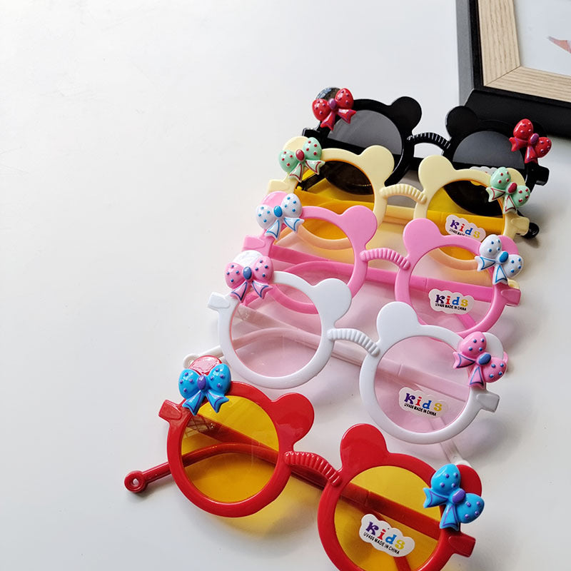 Wholesale Bowknot UV Protection Kids PC Sunglasses