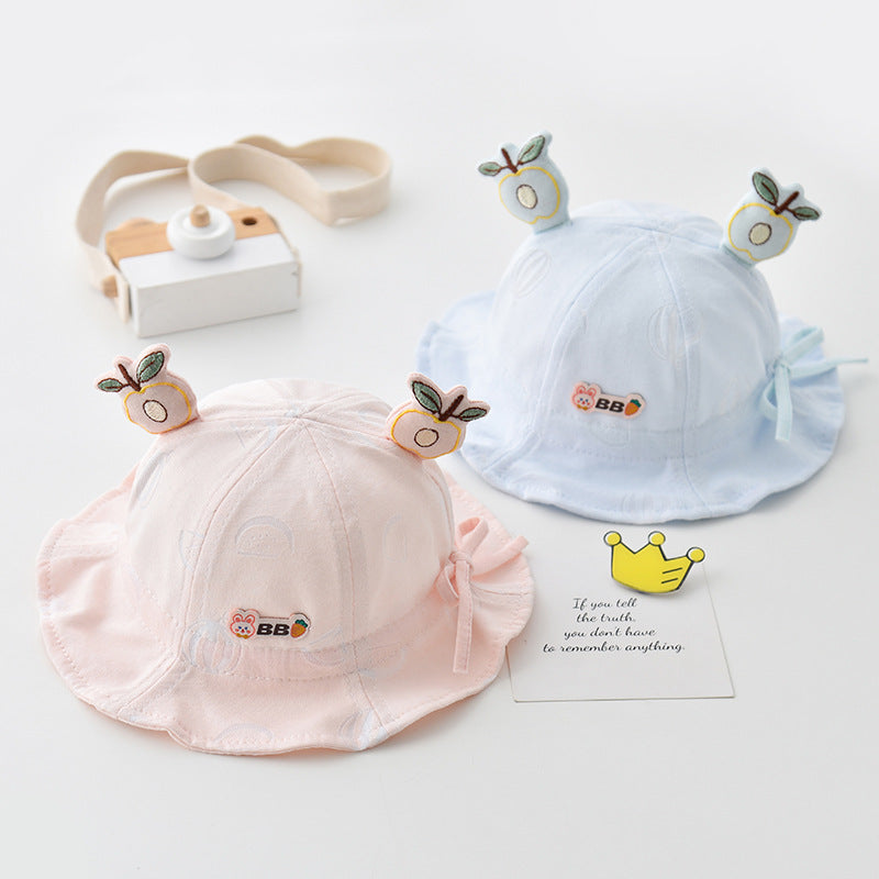 Cotton Kids Summer Thin Mesh Bucket Hat