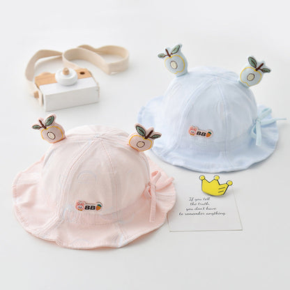 Cotton Kids Summer Thin Mesh Bucket Hat