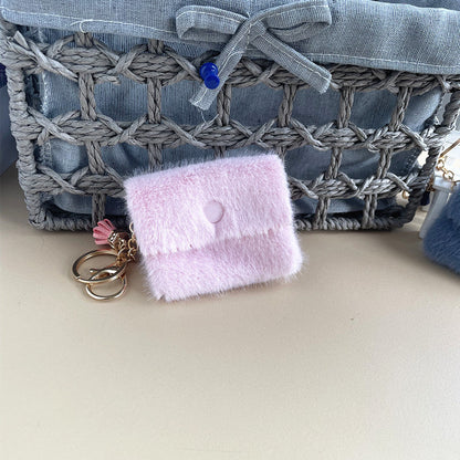 Mini Plush Coin Wallet Keychain