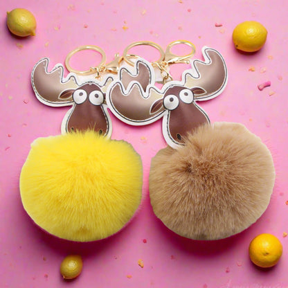 Old Goat Hair Ball Alloy Keychain