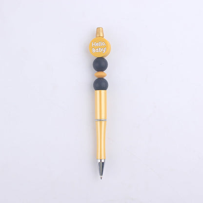 Cartoon Baby Round Silicone DIY Bead Pen