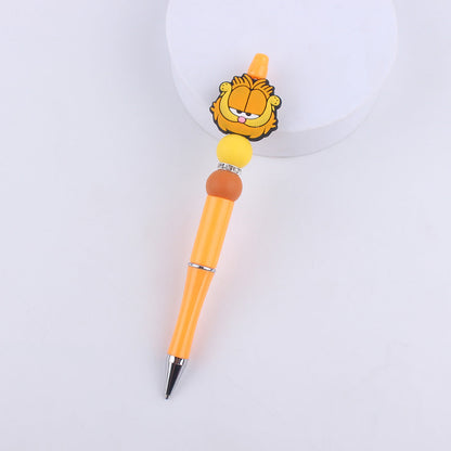 Cartoon Silicone Animal Bee Dog Beadable Silicone Ballpoint
