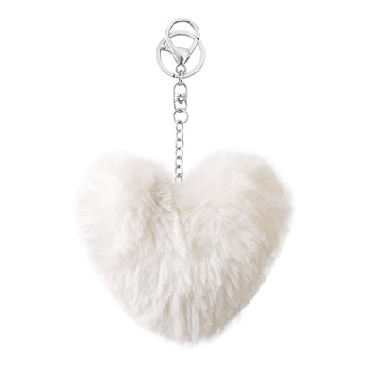 Love Hair Ball Tassel Keychain Women Bag Pendant