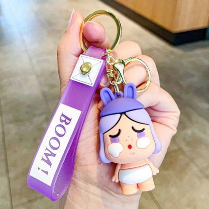 Cartoon Doll Silicone Creative Keychain