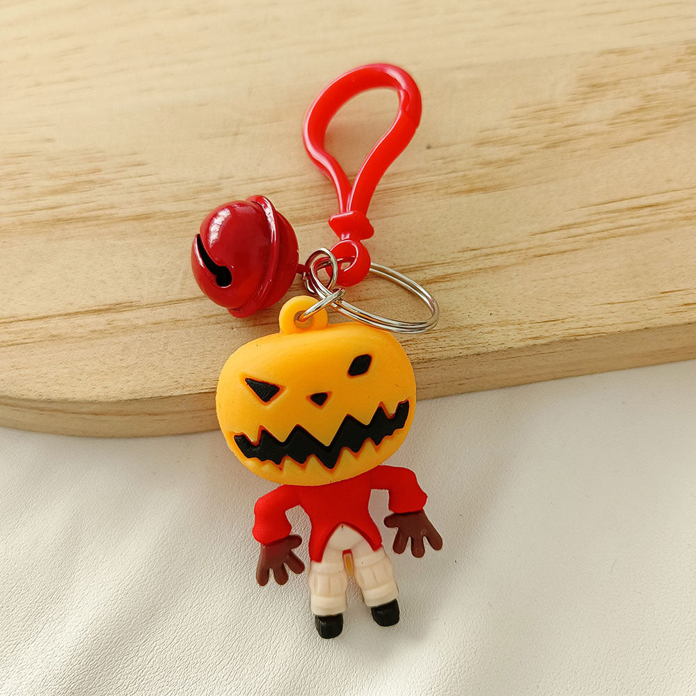 Cute Cartoon Doll Halloween Ghost Silicone Keychains