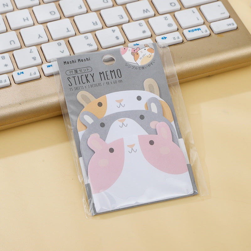 of Paper Cartoon Animal Shaped Sticky Notes
