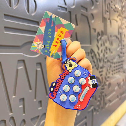 Whack-A-Mole Machine Mini Luminous Unzipping Keychain