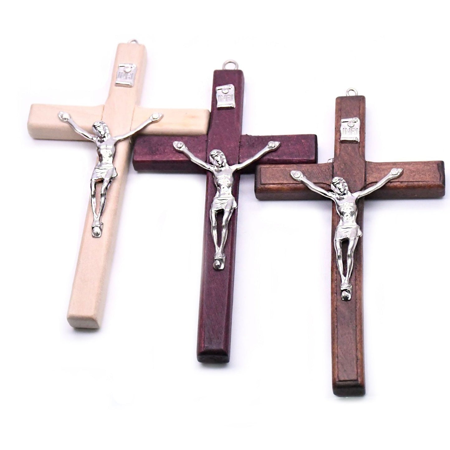 12*7cm Pure Handmade Wooden Cross Pendant Ornaments