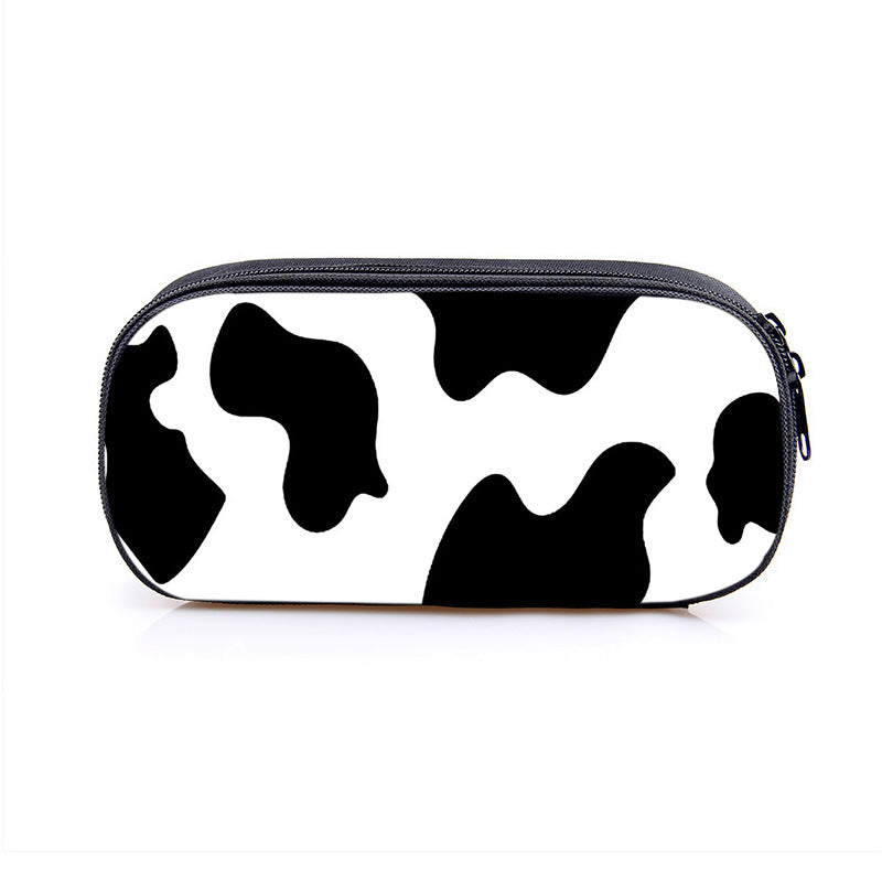 Cow Pattern Series Simple Polyester Pencil Case