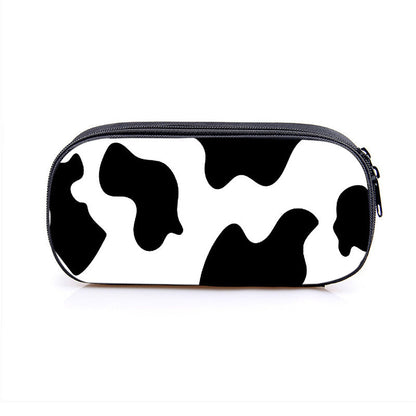 Cow Pattern Series Simple Polyester Pencil Case
