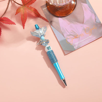 Beaded Pen Colorful Handmade Beaded Twisted Love Wings