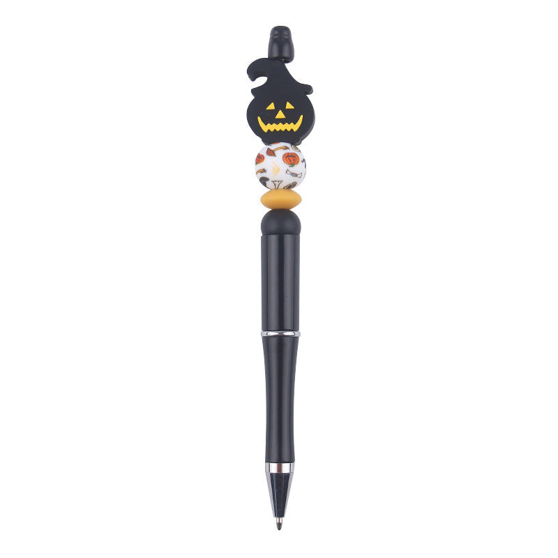 Beaded Pens DIY Handmade Cartoon Halloween Silicone Teether