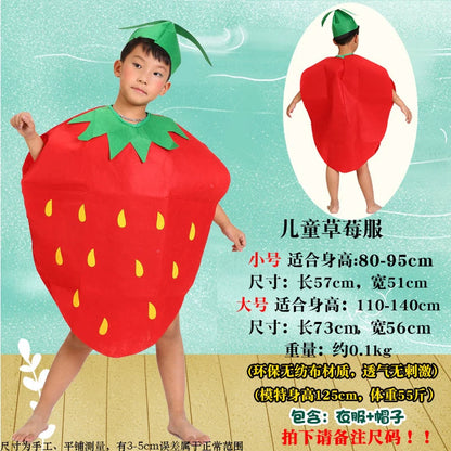 Children's Fruit and Vegetable Costume Environmental-Friendly