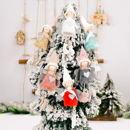 Christmas Decoration New Plush Love Angel Pendant Small