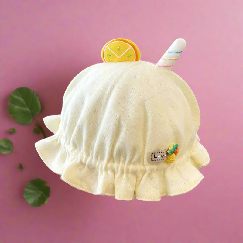 Cotton Kids Summer Thin Mesh Bucket Hat