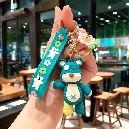 Cartoon Woolen Bear Cute Keychain
