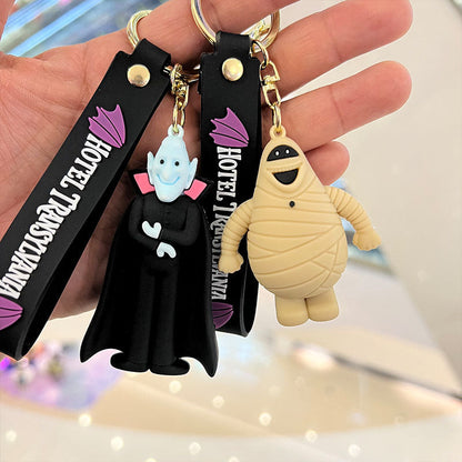 Cartoon PVC Silicone Keychains Creative Keychain