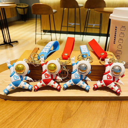 Creative Keychain Jumping Astronaut Cartoon Keychains