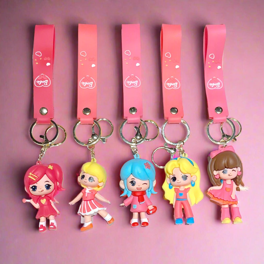 Cartoon Dancing Little Girl Cute Keychain Creative Keychain