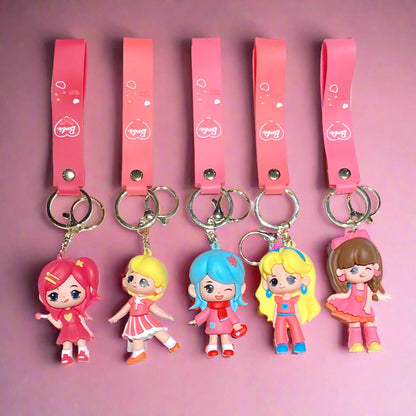 Cartoon Dancing Little Girl Cute Keychain Creative Keychain