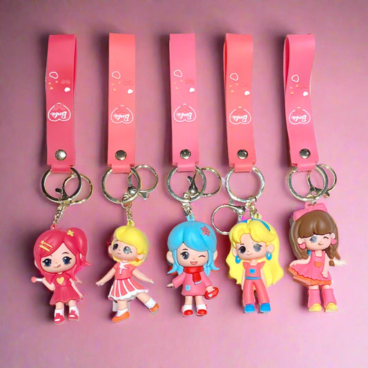 Cartoon Dancing Little Girl Cute Keychain Creative Keychain