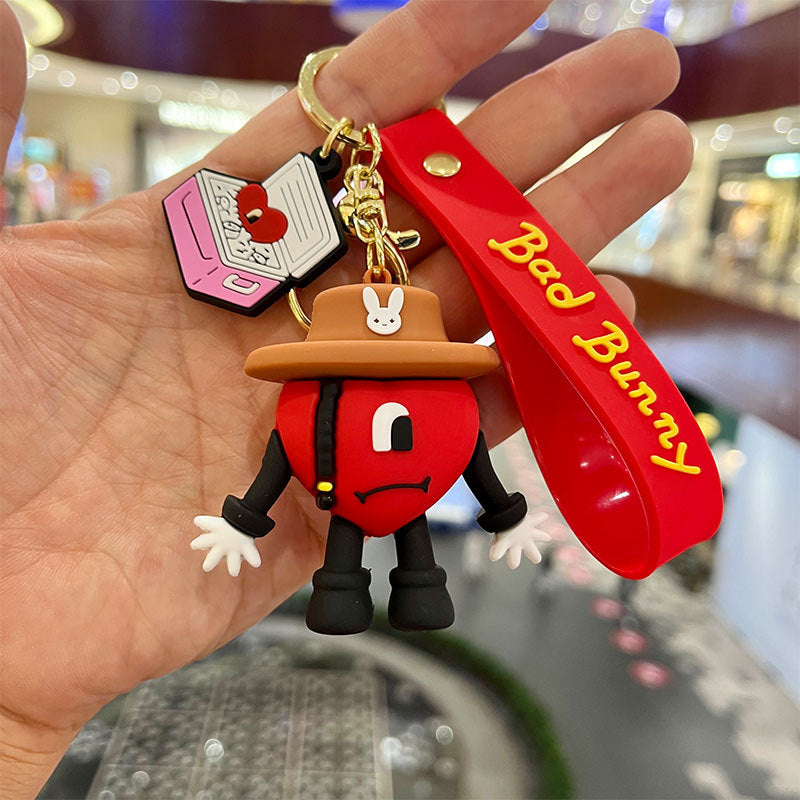 Wholesale Cartoon PVC Silicone Keychains Creative Keychain ACCVIP-KC-MiaoYi005